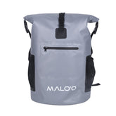 Maloo 30L backpack cooler front view showing roomy capacity for cans and ice