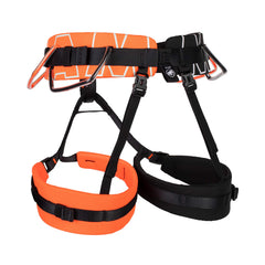Mammut 4 Slide harness leg loops allow easy sizing with clothing variations.