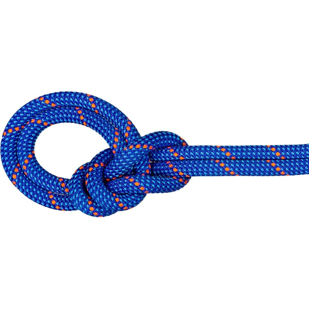 Mammut 9.5 Crag Dry Rope in blue ocean, 60 m, ready for sport climbs.