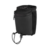Mammut Alpine Chalk Bag in black with stable opening for easy chalk access.