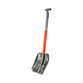Mammut Alugator Pro Light neon orange blade close-up highlighting durable aluminum for efficient snow cutting