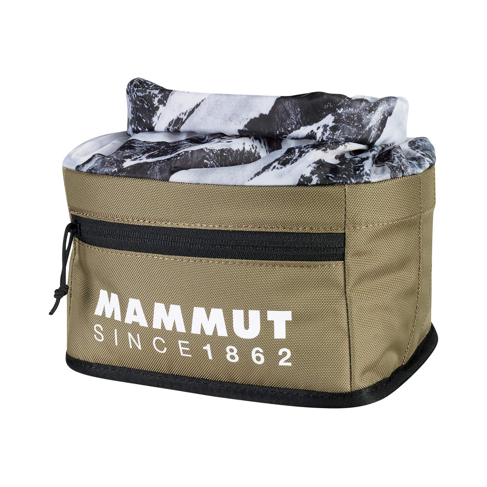Mammut Boulder Chalk Bag Dark Clay with dust-proof closure for clean hands