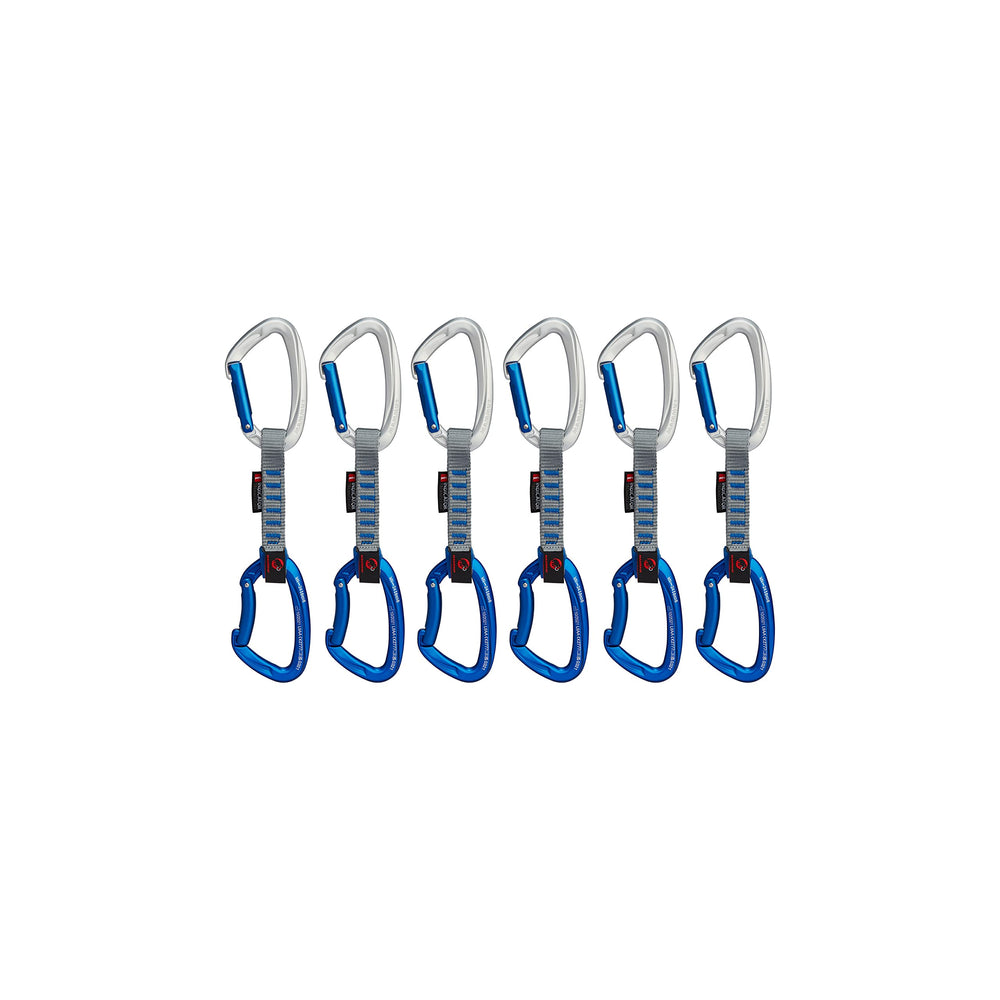 Mammut Crag Keylock Indicator quickdraws assembled for easy clipping