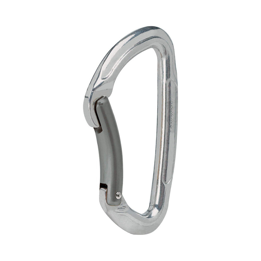Mammut Element Steel Key Lock Basalt carabiner for gym climbs with durable, snag-free performance