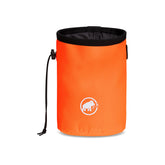 Mammut Gym Basic chalk bag with shape-retaining opening for quick chalk access.