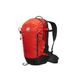 Mammut Lithium 20 Women's Backpack front view, red-black, compact 20 L capacity for day hikes