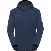 Mammut Madris Light Hooded Jacket front view for versatile outdoor warmth.