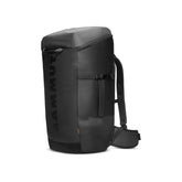 Mammut Neon 55 backpack front view showing wide top access for quick gear grab