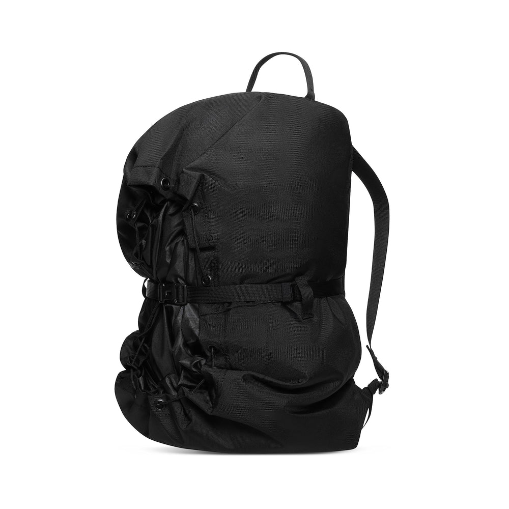Mammut Neon Rope Bag black front view for organized rope and gear on climbs