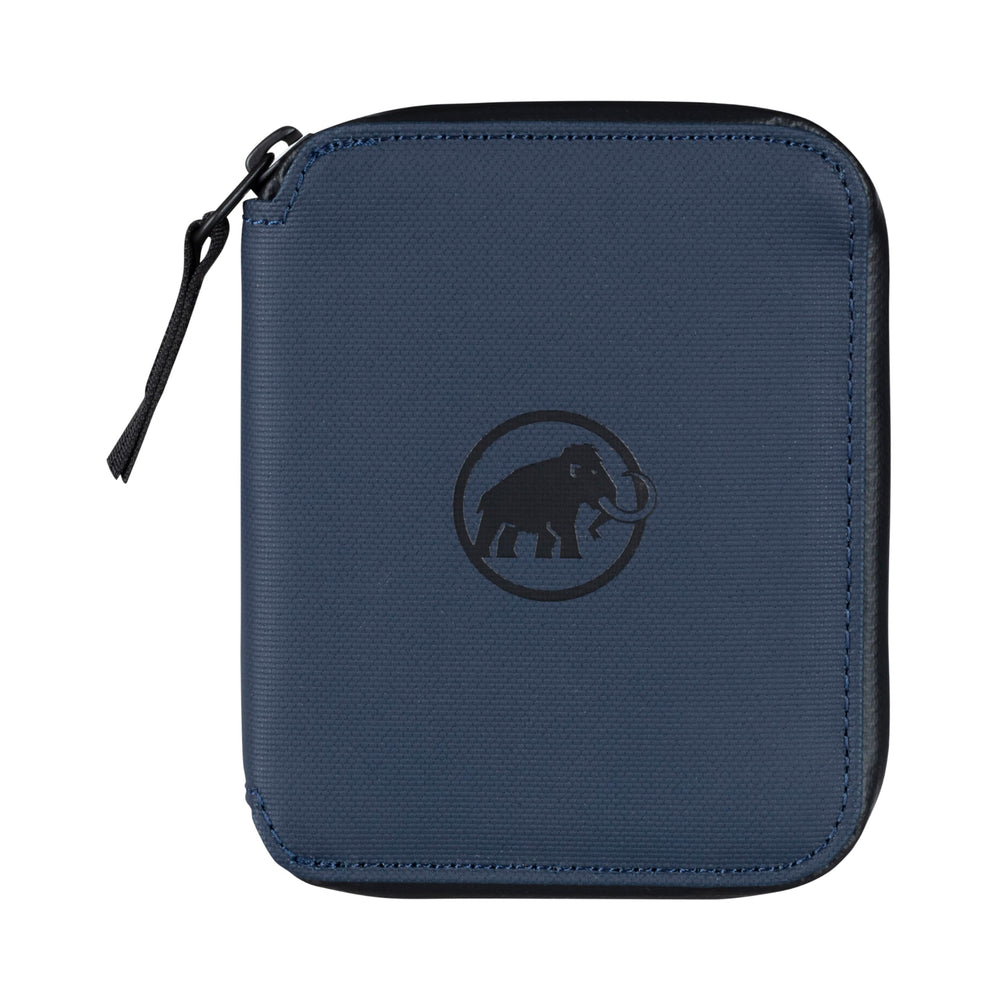 Mammut Seon Zip Wallet water-repellent exterior protects cards on the go.