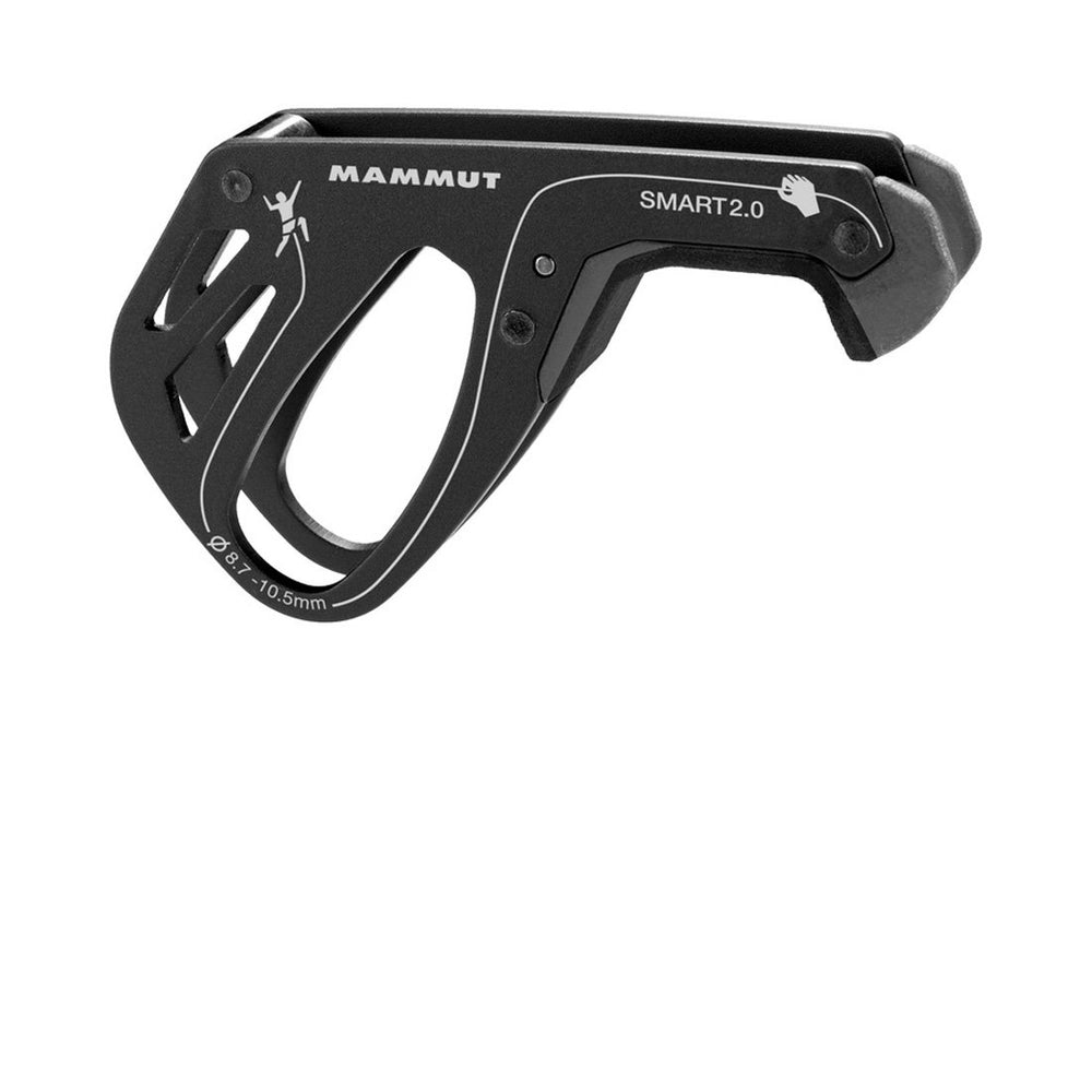 Mammut Smart 2.0 Belay Device Phantom in use, enabling smooth rope control during belaying