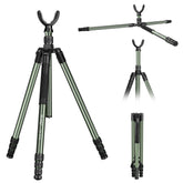 Manbily 73-inch aluminum hunting tripod extended height for long-range stability.