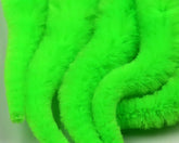 Mangums Micro Dragon Tails 4in fluorescent green chartreuse for trout and bass flies