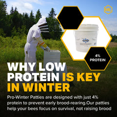 Mann Lake Pro-Winter Feed 10lb bucket ready for overwintering.