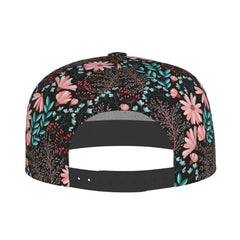 MANQINF tropical flower cap brim detail adds vibrant style