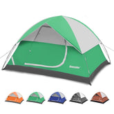 Mansader 4P camping tent exterior view showing waterproof shell for family trips