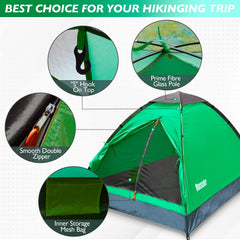Mansader dome tent easy setup in minutes with lightweight carry bag