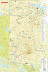 MAP ADVENTURES Katahdin trail map folded design fits backpacks on treks.