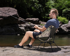 MARCHWAY chair with stable square base provides balanced seating on uneven ground