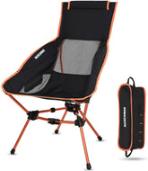 MARCHWAY highback orange chair backrest for all-day comfort during outdoor adventures.