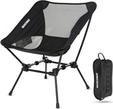MARCHWAY Ultralight Folding Camping Chair folded in carrying bag for ultralight travel.