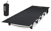 MARCHWAY ultralight folding cot setup shows quick outdoor camp arrangement.