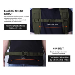 Mardingtop 25L tactical backpack interior laptop padded pocket—protects devices on commutes and trips.