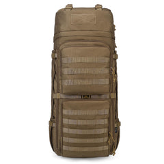 Mardingtop 75L Cordura backpack front view demonstrates rugged durability for harsh outdoor adventures.