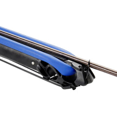 Mares Strike stainless steel rear release enables easy loading of oversized bands