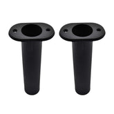 MARINE CITY 90° flush mount rod holder front view for quick rod access on deck