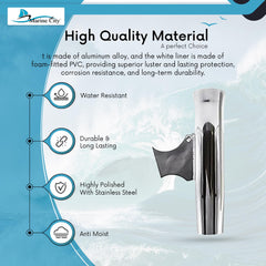 MARINE CITY clip-on rail mount rod holder for quick installation.