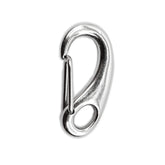 MARINE CITY egg-shaped snap hook in 316 stainless steel for secure boat gear.