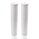 MARINE CITY flared white vinyl inserts for rod holders install quickly on boats.