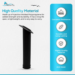 Marine City kayak rod holder enables quick access during fishing trips.