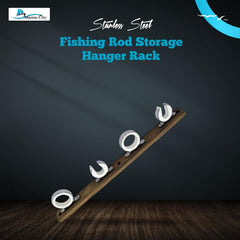 MARINE CITY rod storage hanger side-view shows durable stainless frame.