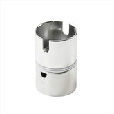MARINE CITY swivel rod holder in polished 316 stainless steel for durability on water.