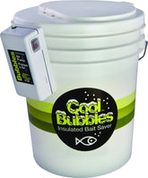 Marine Metal CB-35 Cool Bubbles 5-gallon bait bucket keeps live bait lively with aeration.