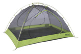 Marmot Crane Creek 3P tent front view highlights spacious sleeping area for three campers.