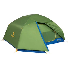 Marmot Limelight tent with vertical walls offers roomier sleeping area and headroom.