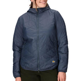 Marmot Onward Insulated Hoody Thunderhead front view shows lightweight warmth for daily wear.