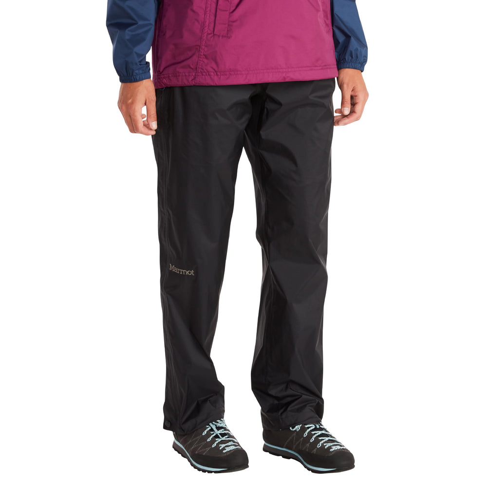 MARMOT PreCip Eco pants full-zip overview for lightweight rain protection.