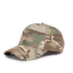 Front view of Marrhorvk camo cap in light camouflage