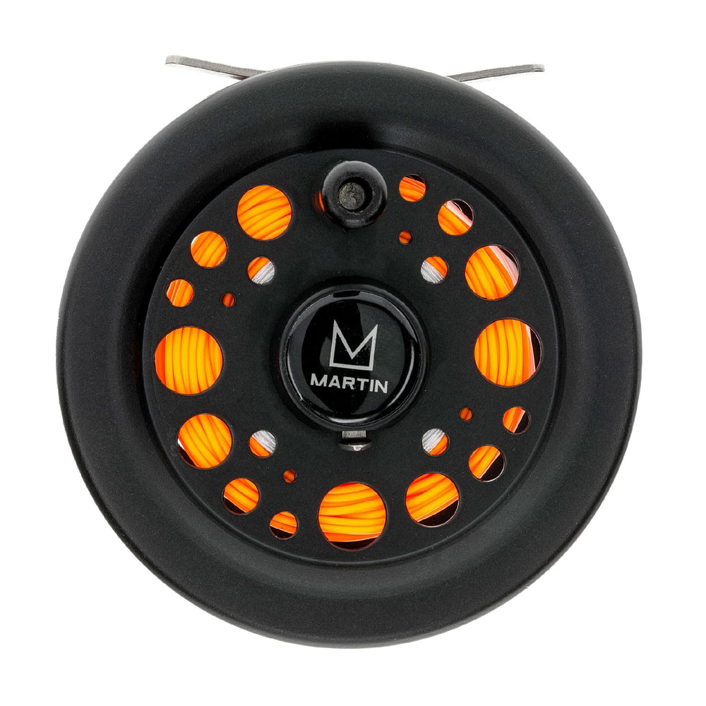 Brown Martin Classic Rim Control fly reel with aluminum frame