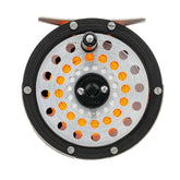 Martin Model 67R fly reel brown and silver side view