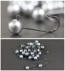 Marushin Dragon Jig Head 1.5g angled shot highlights compact design and balance.