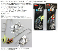 MARUSHINGYOGU Dragon Tachiuo Dart Tenya W-Glow M 0.7 oz for night fishing glow.