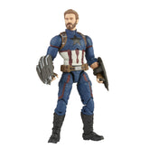 Marvel Hasbro Captain America 15cm figure front view showcasing premium sculpt and poseability