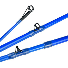 MASTER LOGIC catfish rod 2-piece design demonstrates portable travel-ready setup
