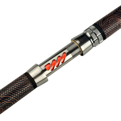 MASTER LOGIC catfish rod 3D reel seat keeps reel secure during heavy fights.