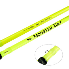 MASTER LOGIC catfish rod 7ft glow-dark blank enhances nighttime strike detection.